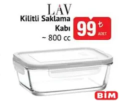 LAV KİLİTLİ SAKLAMA KABI 800 CC